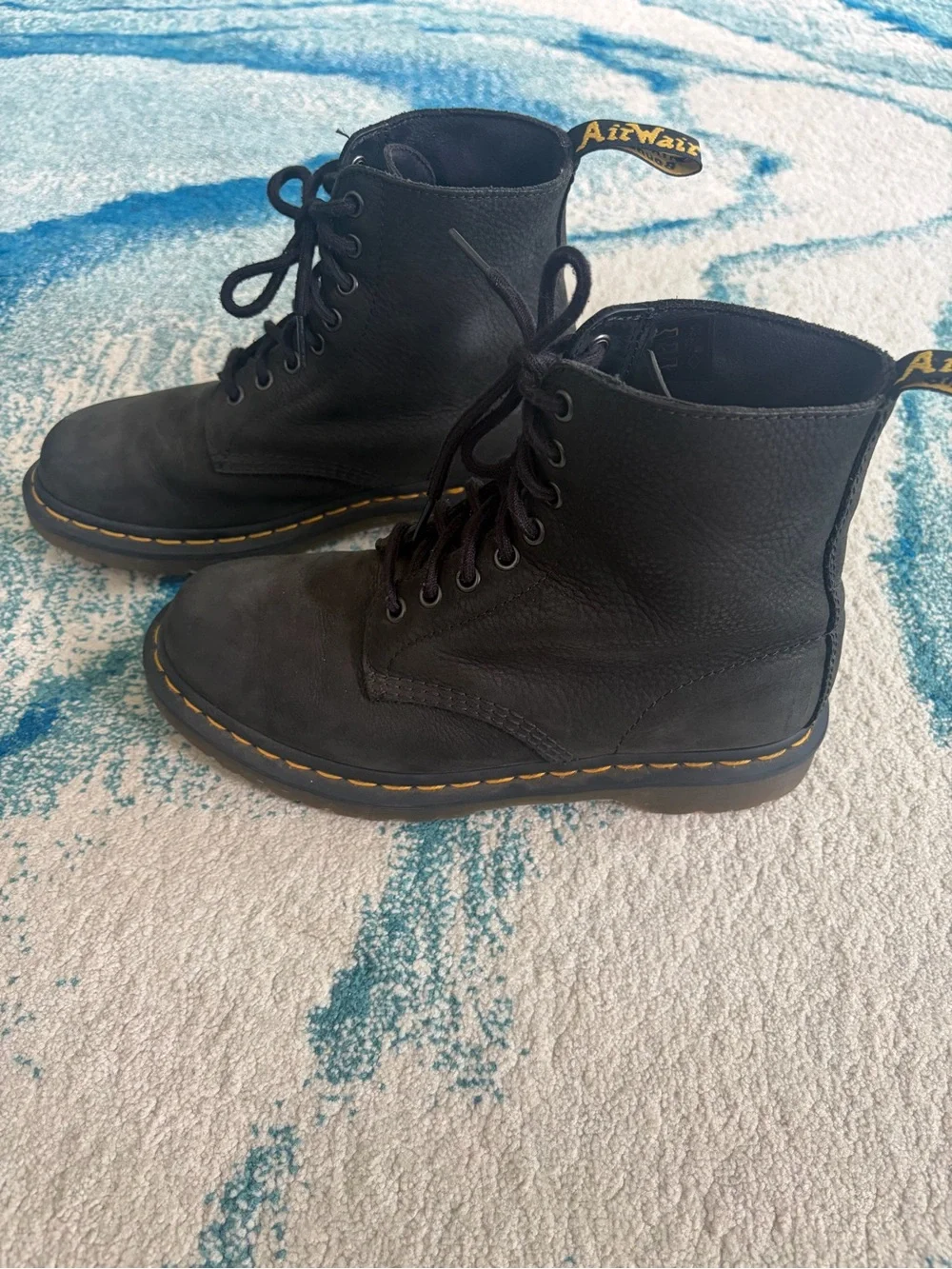 Dr. Martens Matte Black Lace-Up Boots